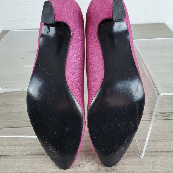 Peacocks premier pink satin heels - Picture 3 of 6